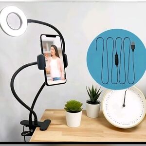 HN Selfie Ring Light Branded Clip on Ring Light NEW WITH TAGS